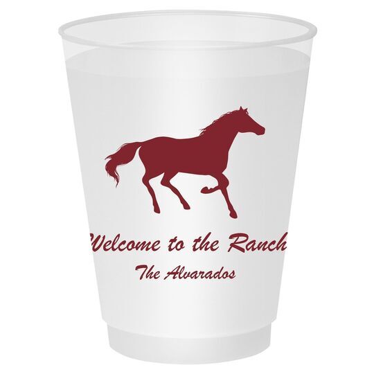Galloping Horse Shatterproof Cups